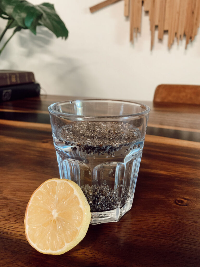 Lemon and Chia Water
