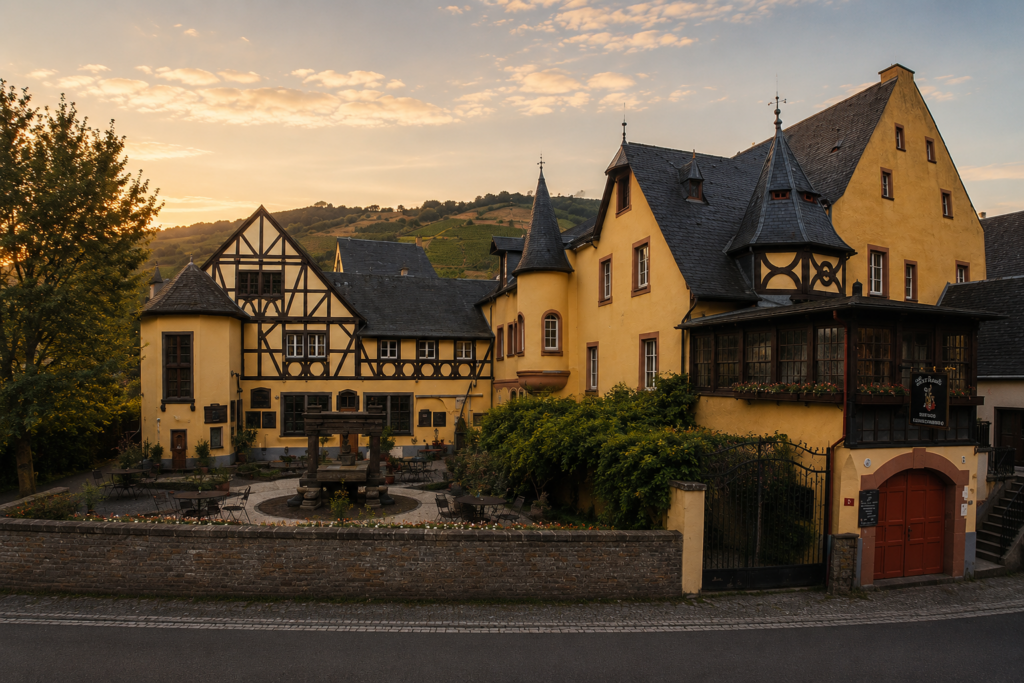 Historic castle stay in the Moselle Valley Germany with vineyard views