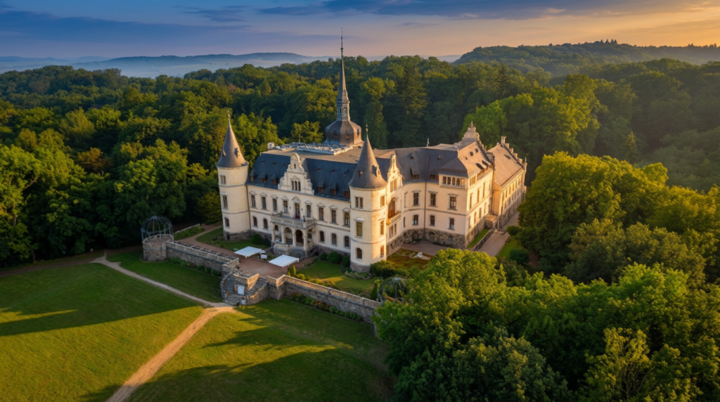 Romantic castle hotel on Rügen Island Germany