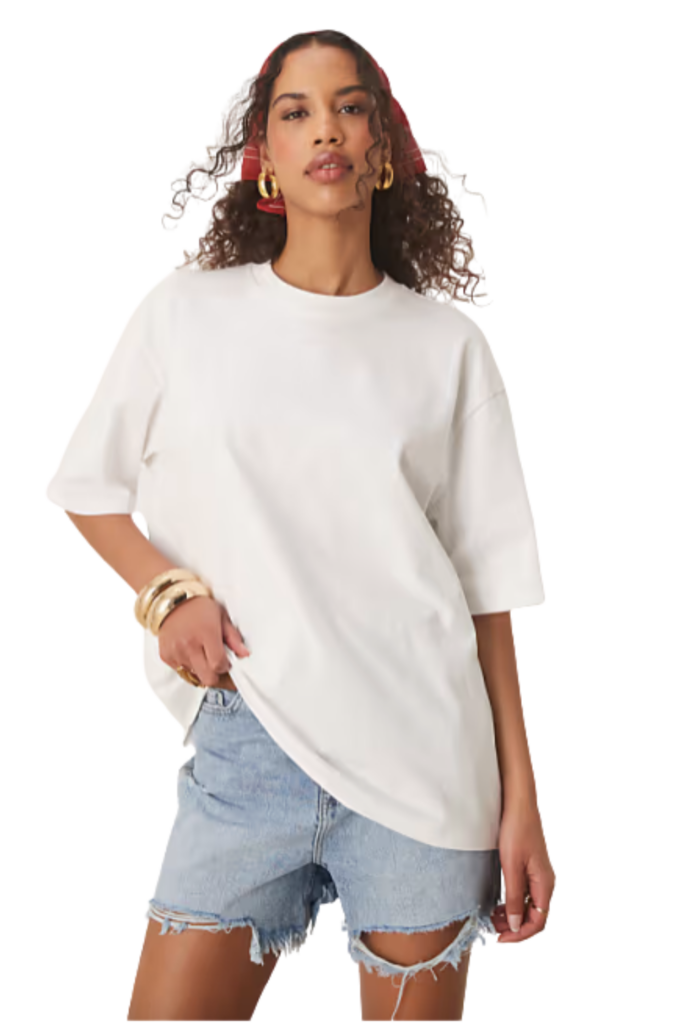 Long White Tee