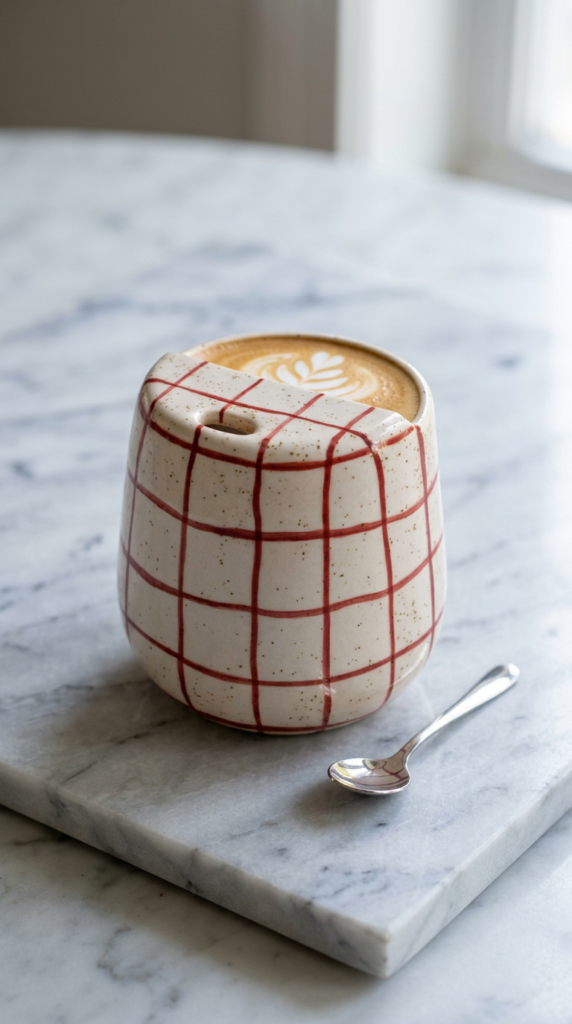 Grid aesthetic mug for Christian girl morning routines