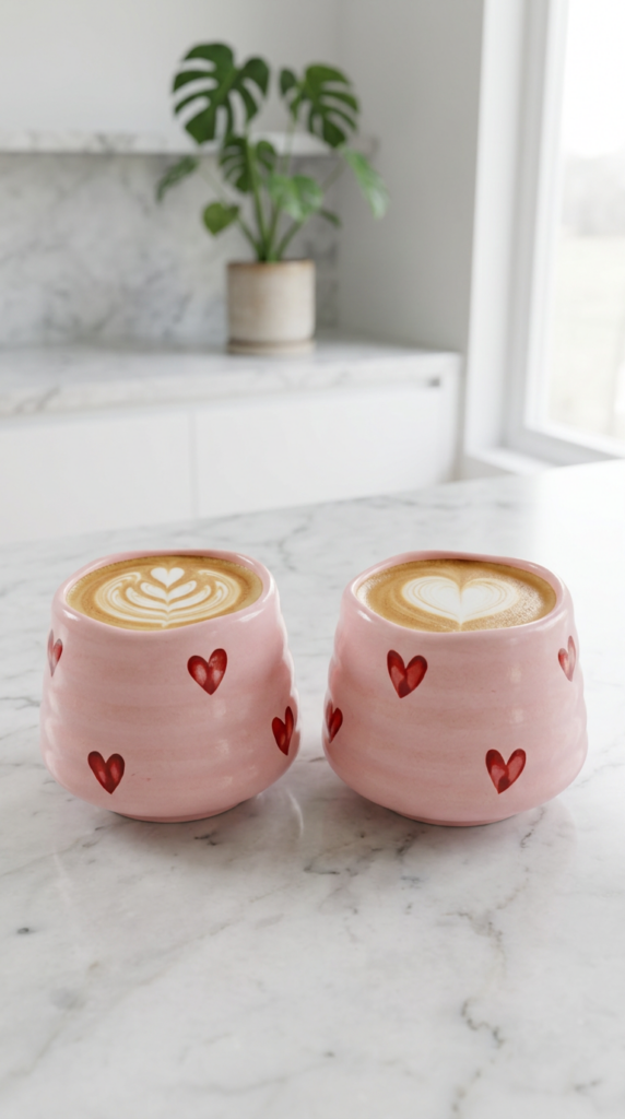 Feminine coffee mug aesthetic for cozy girl lifestyle