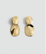 Embossed Pendant Earrings