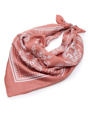 Paisley Square Satin Scarf