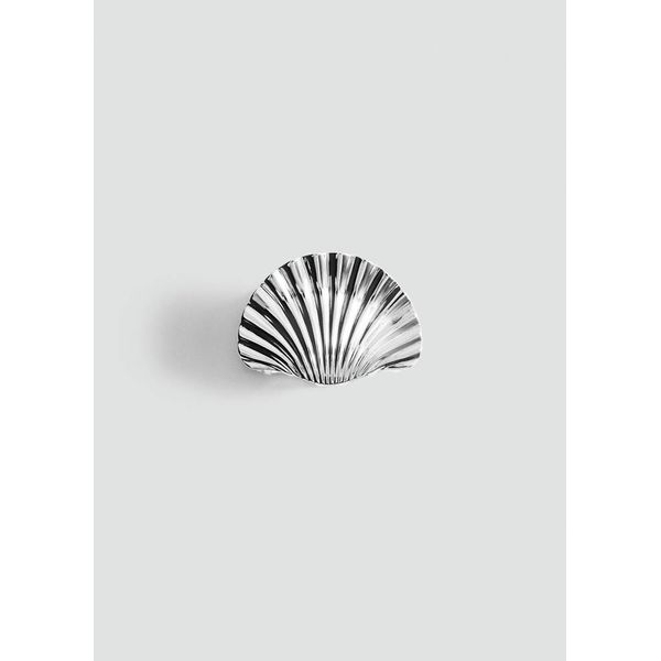 Silver Shell Hair Clip