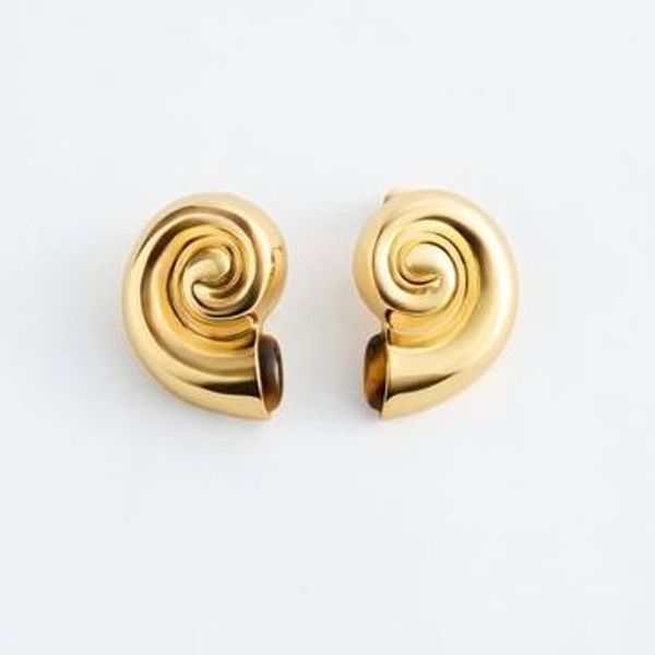 Gold-Plated Shell Earrings