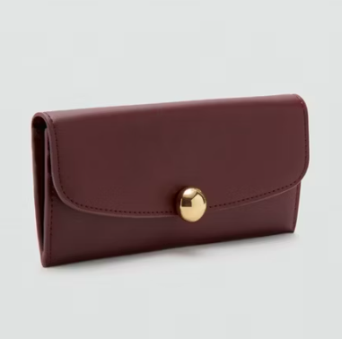 Flap Wallet With Jewel